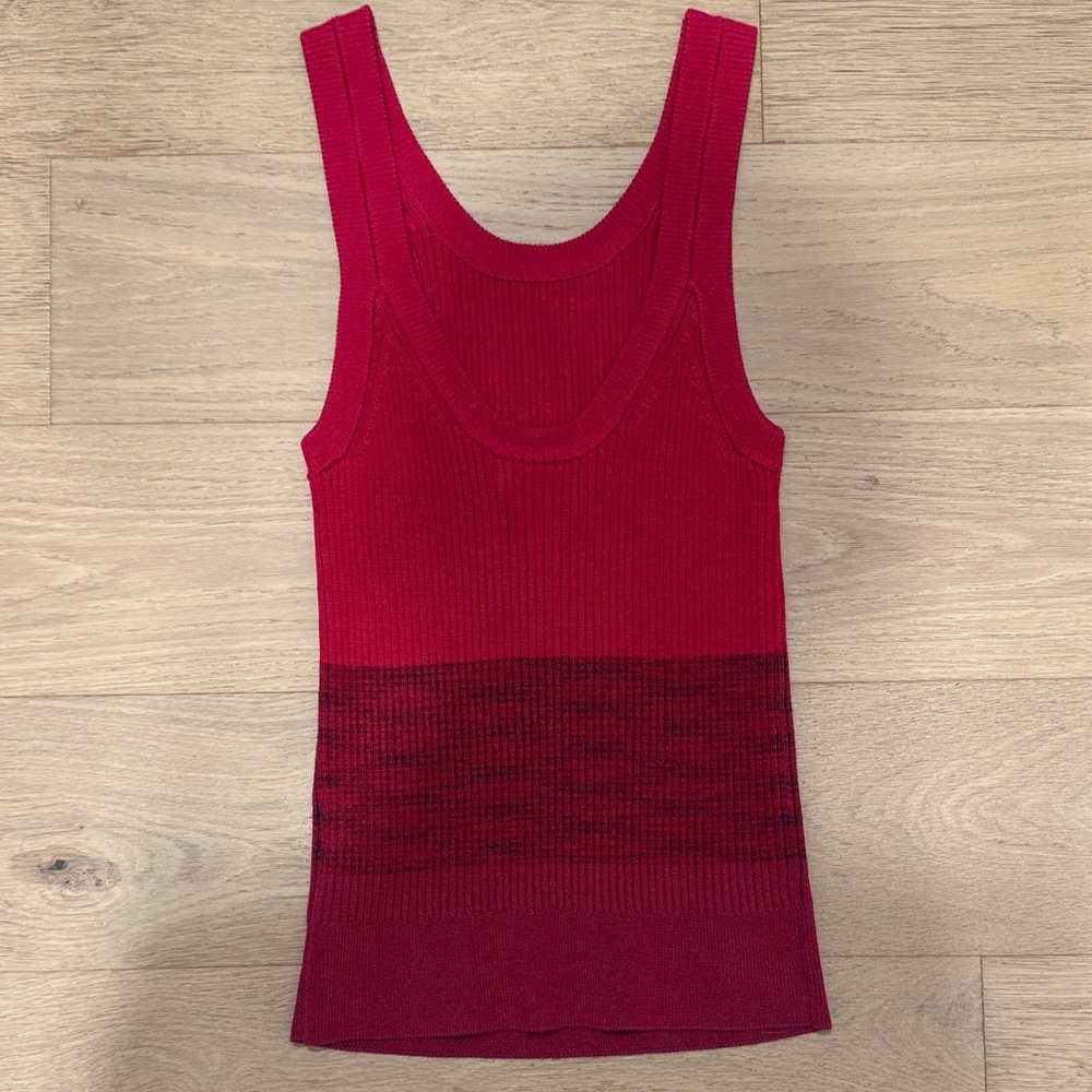 Anthropologie Red and Black Tank Top